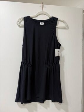 Athleta Black Sleeveless Cinch Tank Top